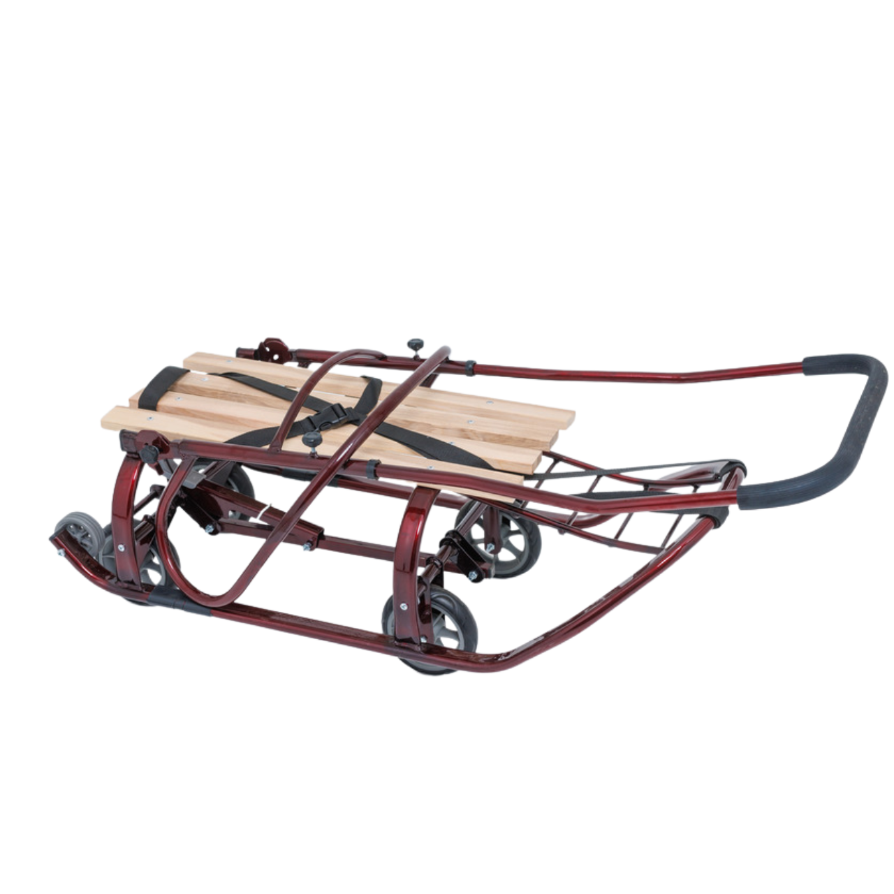 Санки-трансформер детские с колесами Патриот LUX 2026 Бордовый - фото 2 Санки-трансформер детские с колесами Патриот LUX 2026 Бордовый - фото 2