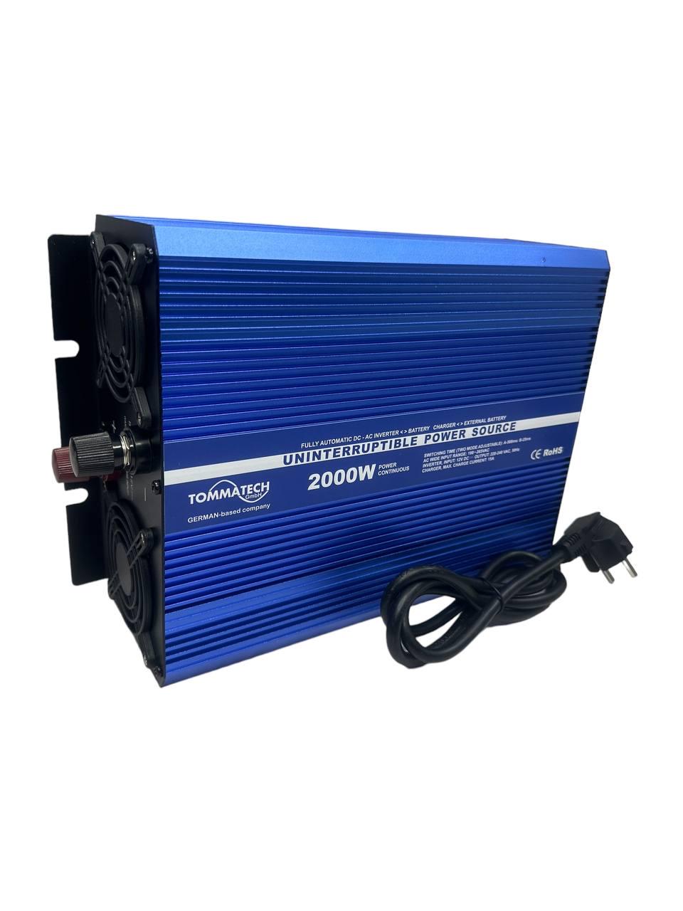 Перетворювач напруги універсальний TommaTech UPS 2000 Вт чиста синусоїда (347459570) - фото 7 Перетворювач напруги універсальний TommaTech UPS 2000 Вт чиста синусоїда (347459570) - фото 7