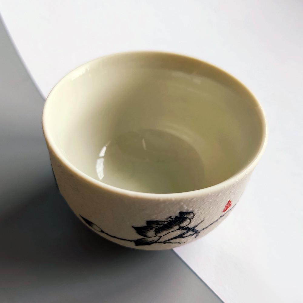 Пиала для чая керамическая Цветение лотоса 60 мл - фото 3