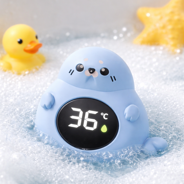 Термометр для ванны детский цифровой Морской Котик Синий (32158898)