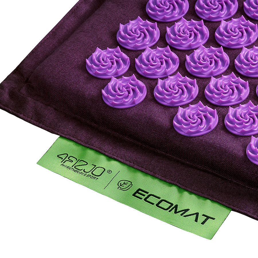 Килимок акупунктурний  4fizjo Eco Mat з подушкою 68x42 см Purple (4FJ0181) - фото 3