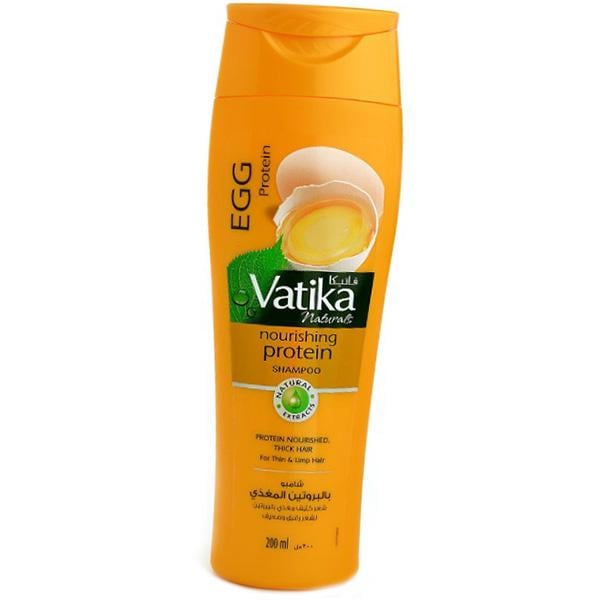 Шампунь Dabur Vatika Egg з протеїнами яєць для тонкого та ламкого волосся 200 мл (43634004)