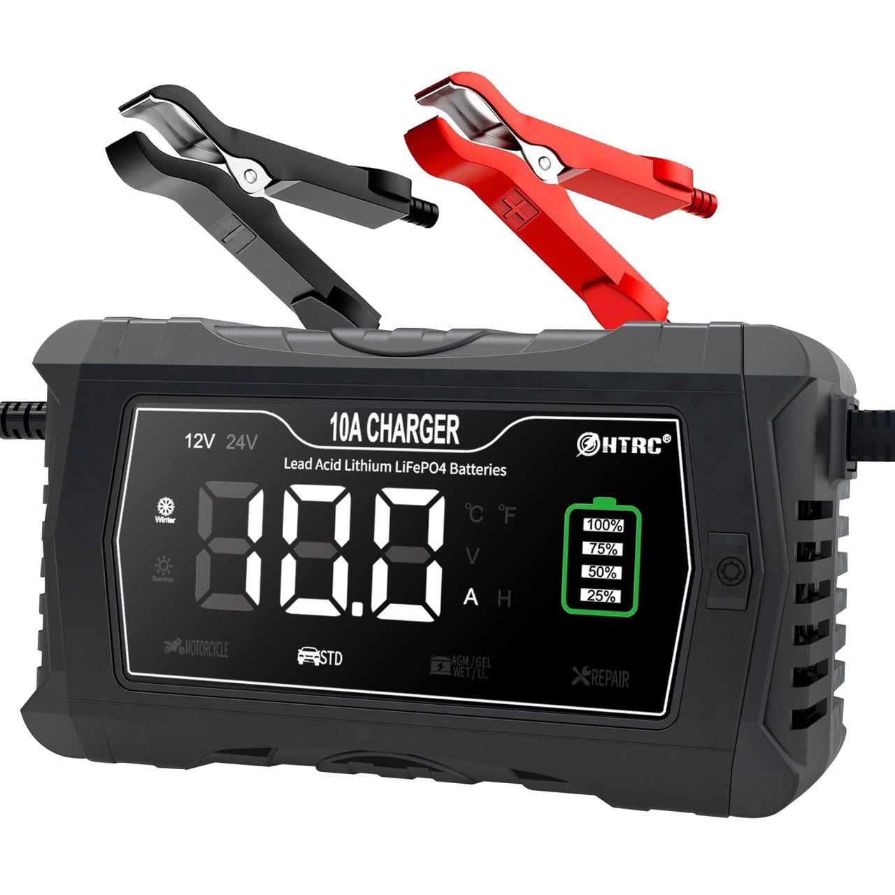 Зарядное устройство HTRC 10A 12V/10A 24V/5A для LiFePO4/AGM/Lead-Acid Черный (35014911)