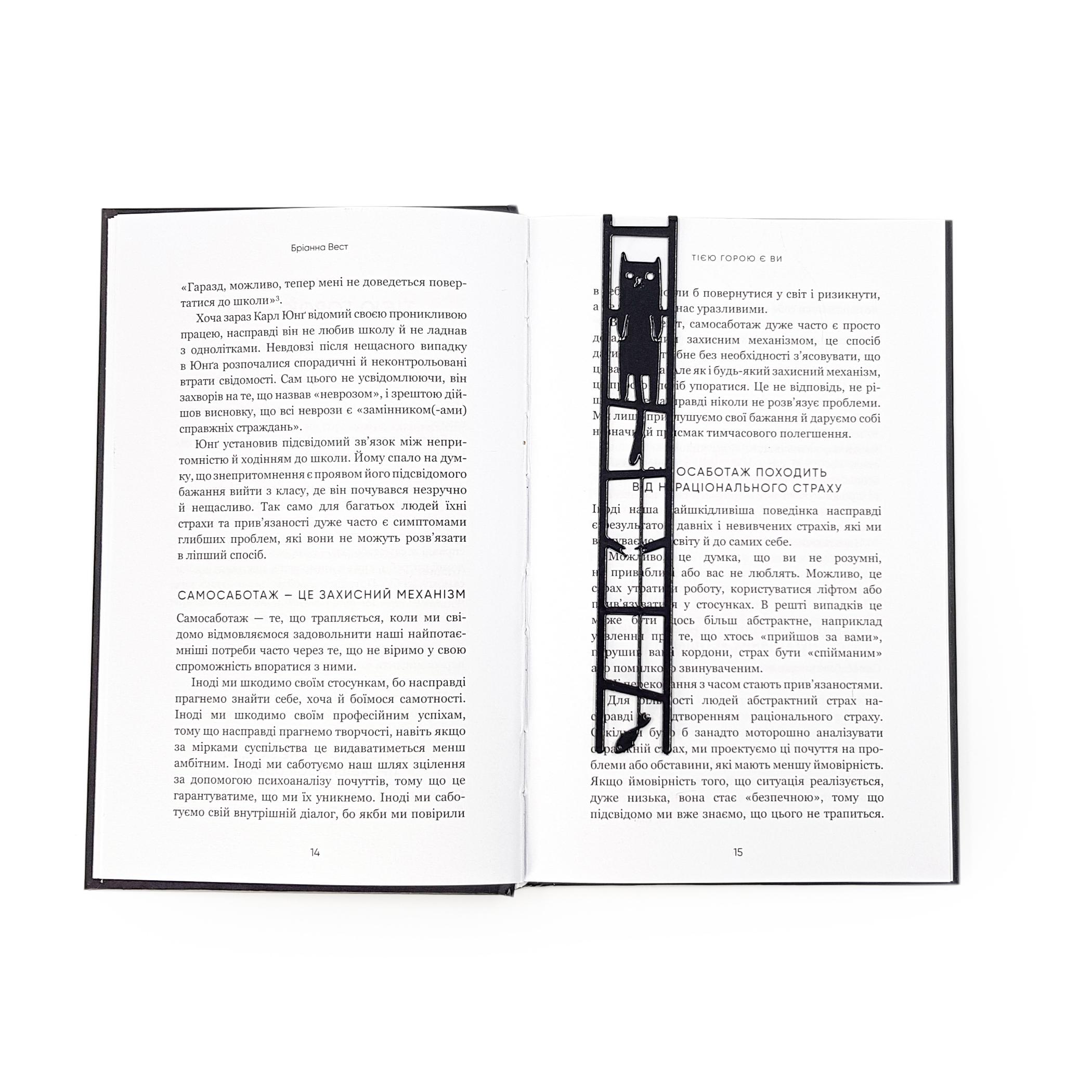 Закладка для книг Кішка і рибка (sp6-1619155091526)