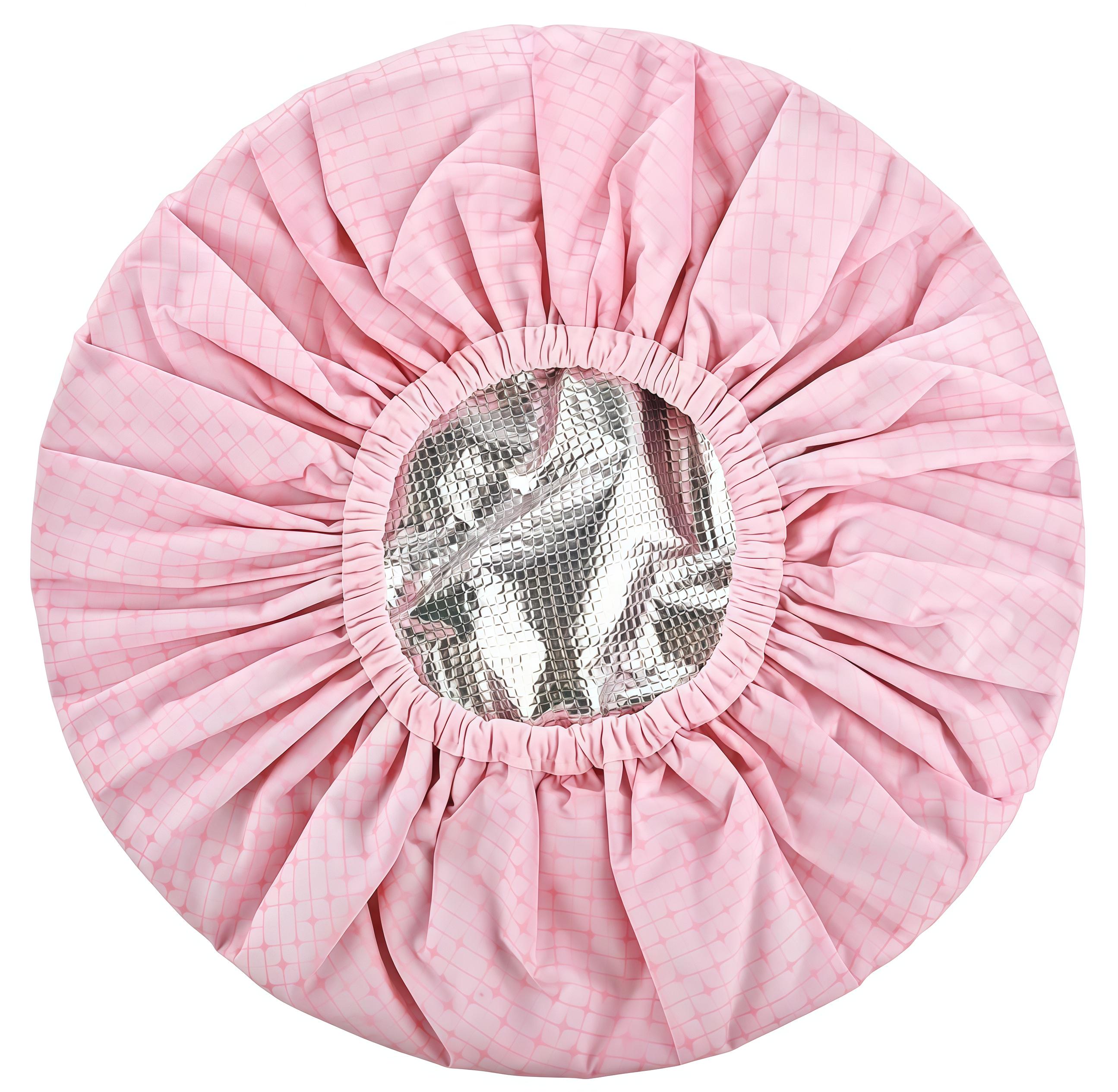 Шапочка самонагревающаяся из оловянной фольги для ухода за волосами Розовый (0022114)