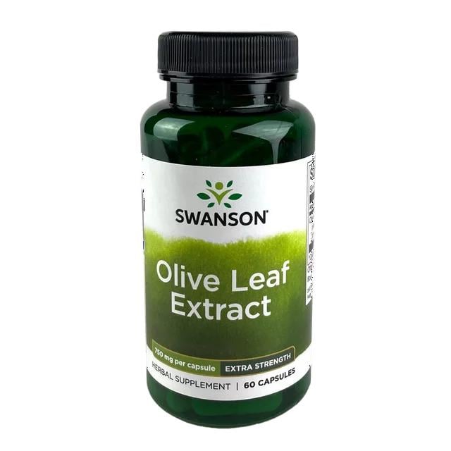 Экстракт оливковых листьев Swanson Olive Leaf Standardized Extract 750 mg 20% Oleuropein 60 капс.