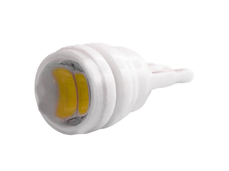 Автомобильная лампа светодиодная LEDUA T10-5630-2 SMD керамика с линзой 12V Белый (1469)