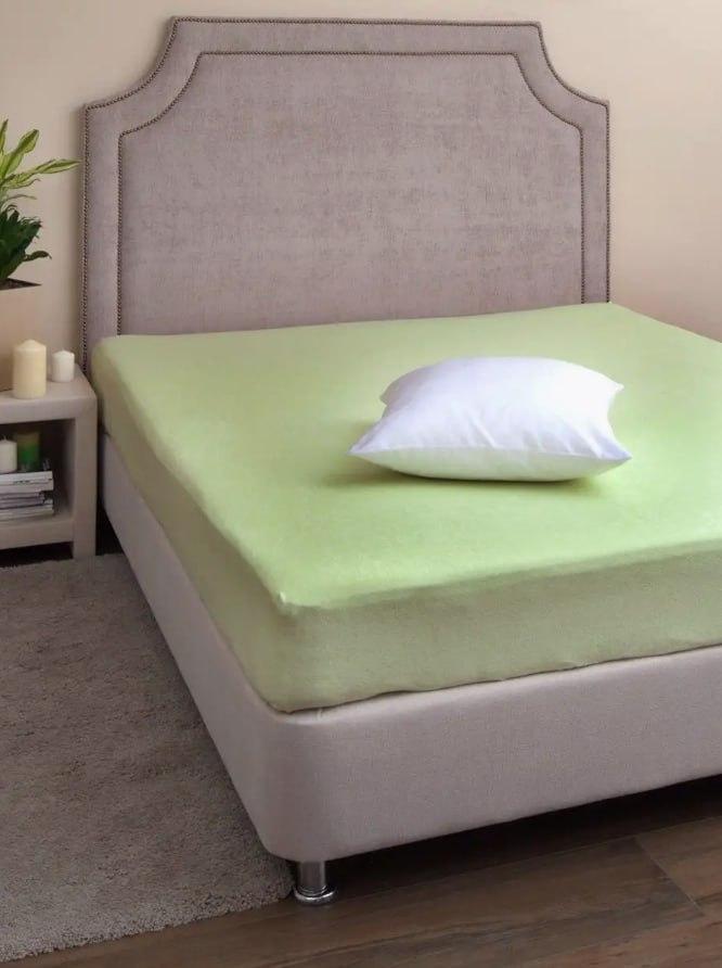 Простирадло махрове з 2 наволочками євро 200х230 см Салатовий (2226779714) - фото 2 Простирадло махрове з 2 наволочками євро 200х230 см Салатовий (2226779714) - фото 2