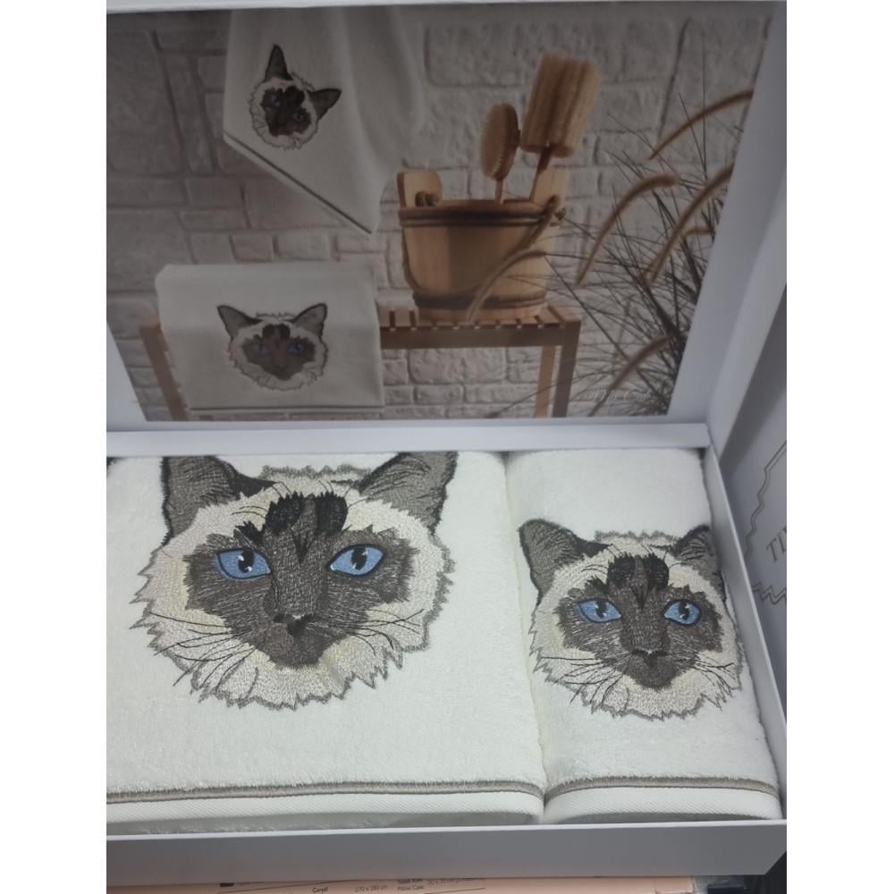 Набір рушників Tivolyo Home My Cat махра 50x100/75x150 см (2000022284014)