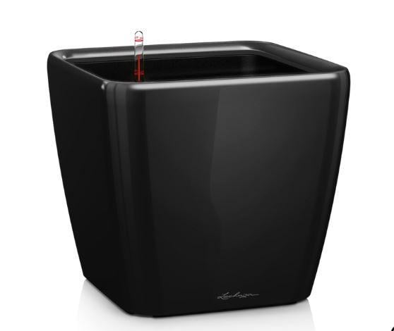 Вазон Lechuzа Quadro Premium LS 50 см Чорний (A-013824)