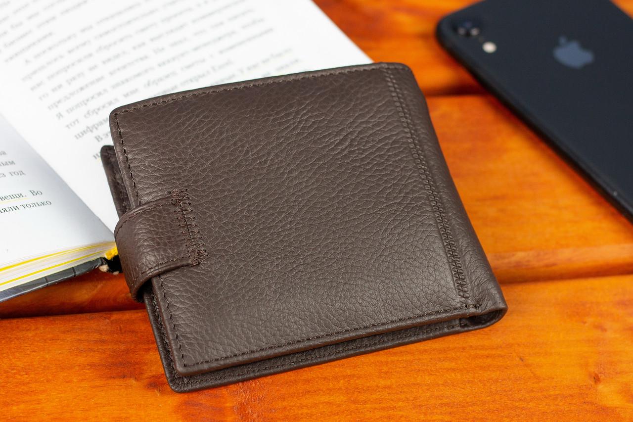 Портмоне кожаное ST Leather мужское на кнопке Коричневый (ST104) - фото 8 Портмоне кожаное ST Leather мужское на кнопке Коричневый (ST104) - фото 8