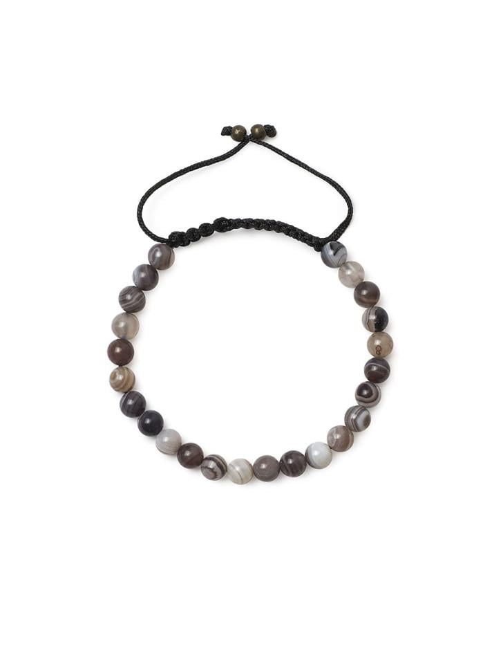 Браслет чоловічий із натурального каменю агат (5040)