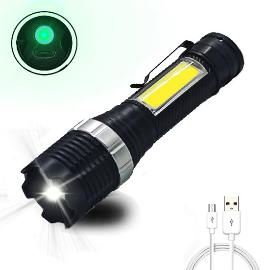 Ліхтар ручний акумуляторний BL-659-XPE+COB LED з боковим світлом (1753758874) - фото 7