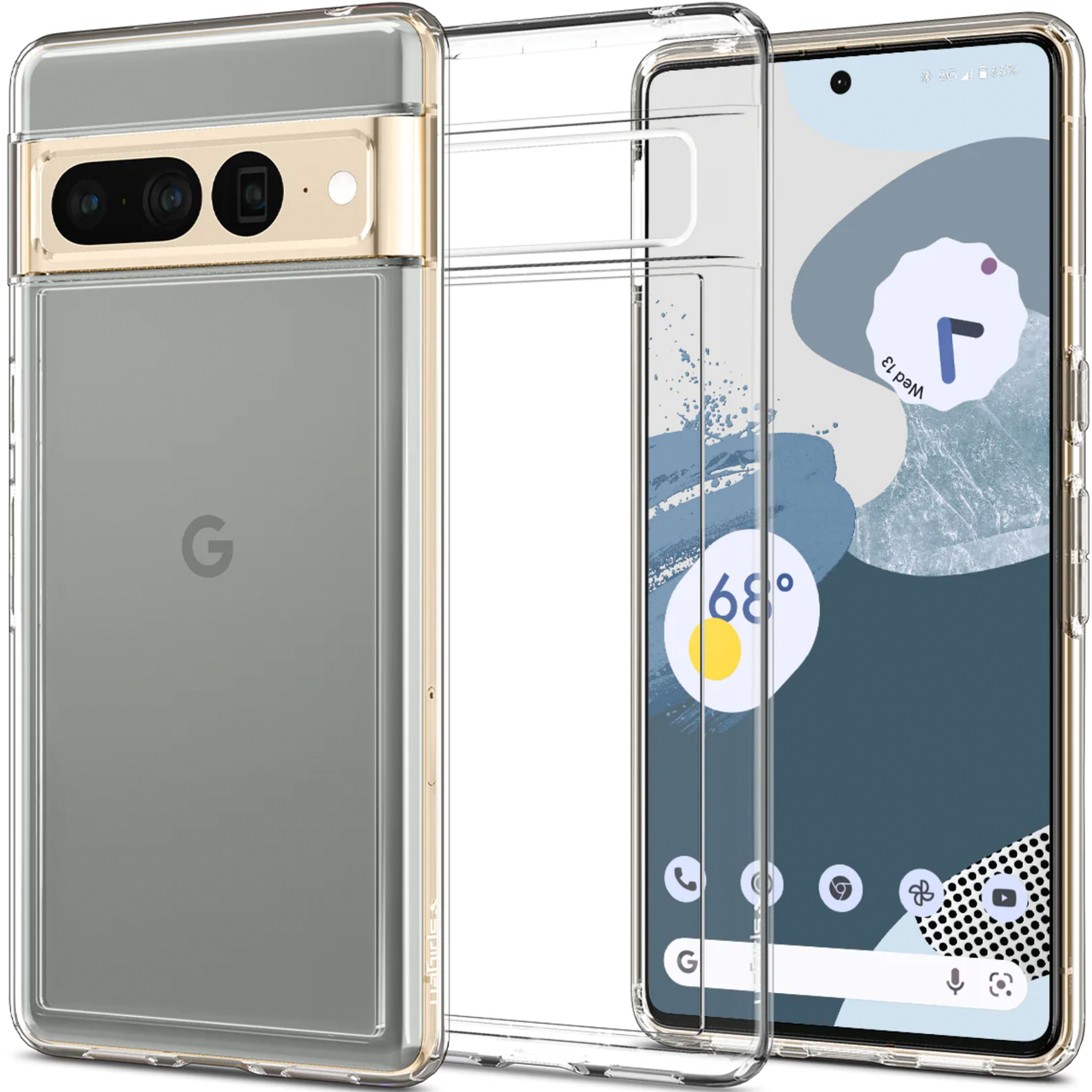 Чехол накладка Spigen Ultra Hybrid Case for Google Pixel 7 Pro Clear (ACS04726)