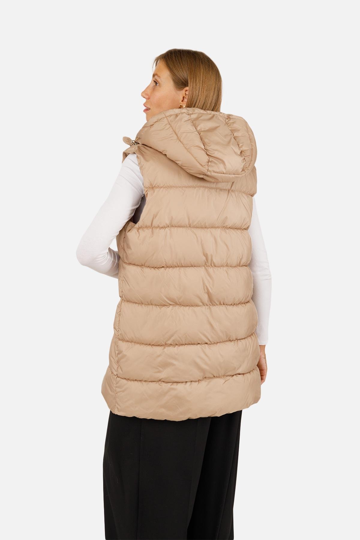 Жилет утепленный женский р. р. 42 Капучино (SKT001016072) - фото 4