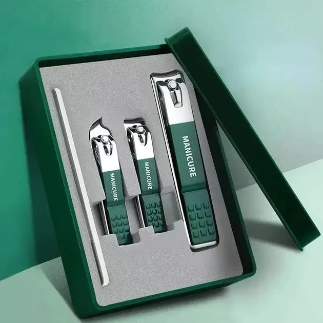 Набір манікюрний для догляду за нігтями з нержавіючої сталі Зелений (2549772348) - фото 2