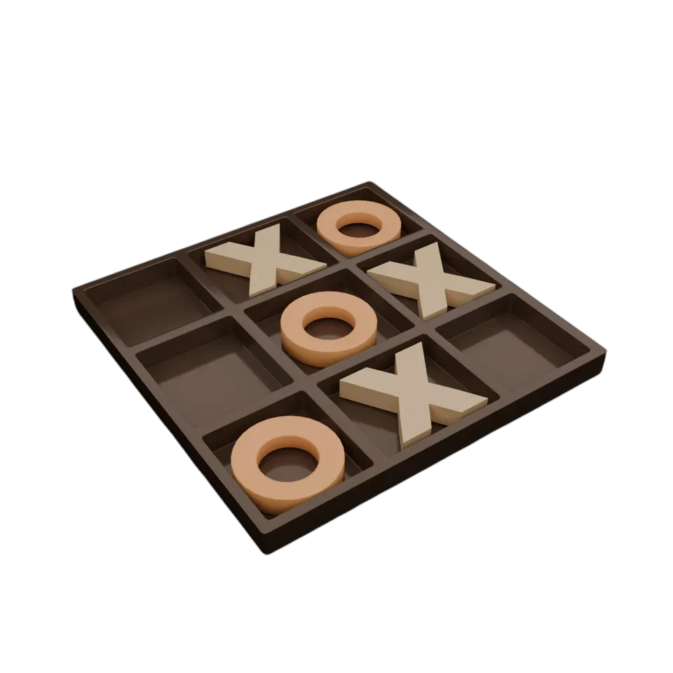 Настольная игра Tic Tac Toe Game Modern XO Board Set 10 см
