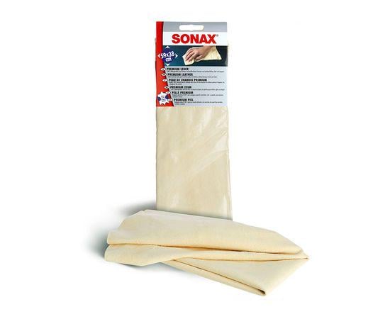 Салфетка из натуральной кожи премиум класса 59х38 см Sonax Premiumleder