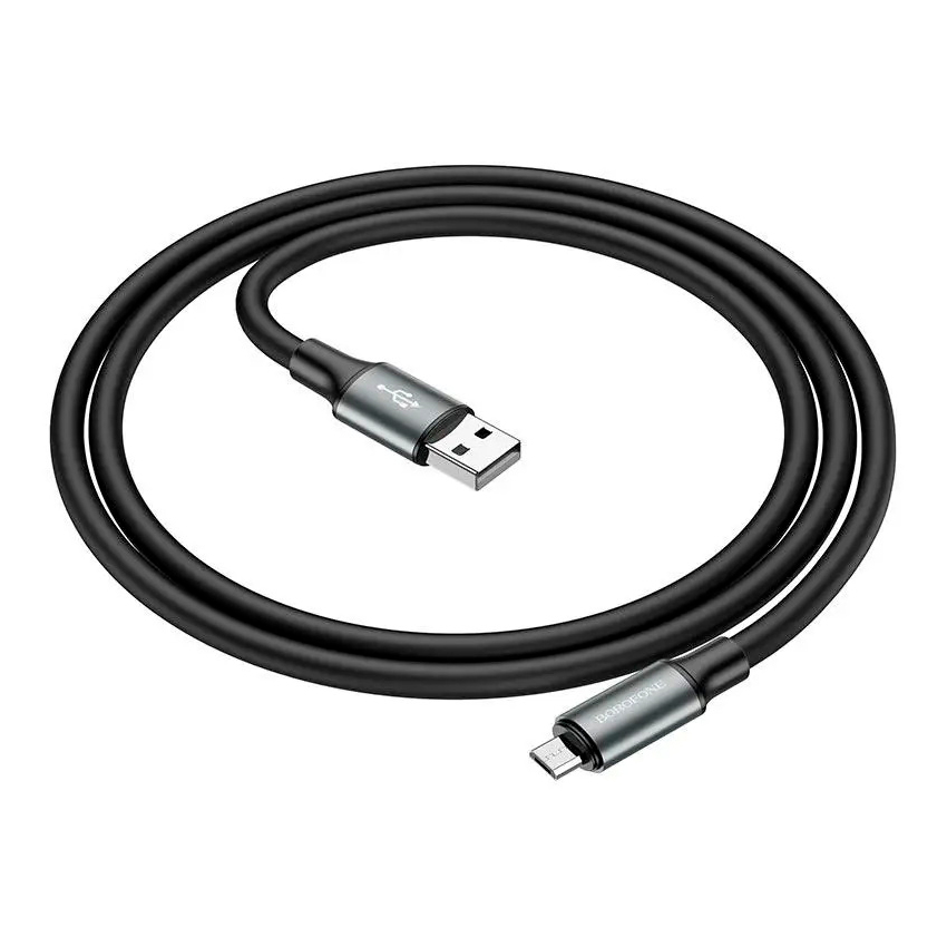 Кабель Borofone BX82 USB-Micro 2,4A 1 м Черный (38823) Кабель Borofone BX82 USB-Micro 2,4A 1 м Черный (38823)