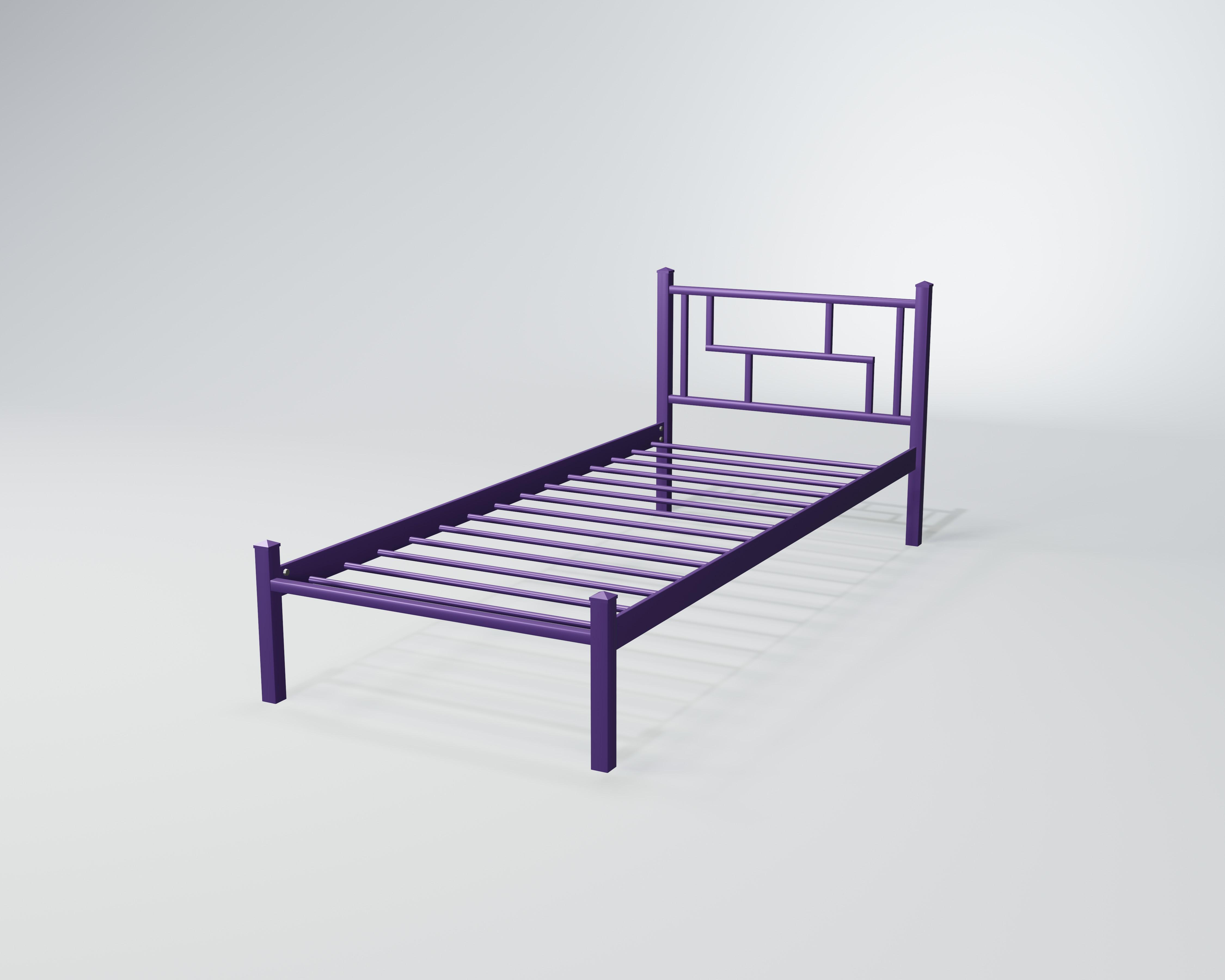Кровать металлическая Амис Мини 80x200 см Сиреневый