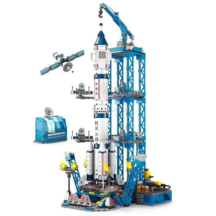 Конструктор детский Космическая ракета 1099 дет. (26442193) Конструктор детский Космическая ракета 1099 дет. (26442193)