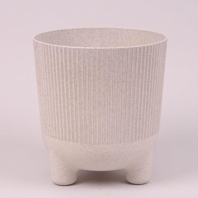 Горшок пластмассовый Flora ARIA JUMPER ECO 18 см 81465 Белый (DR013495)