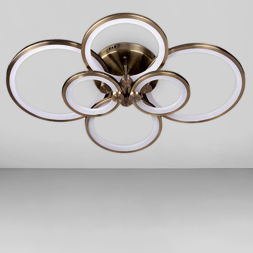 Люстра светодиодная Svet 192W 3000-6000К Бронзовый (SL-5332/2+2 AB DIMMER)