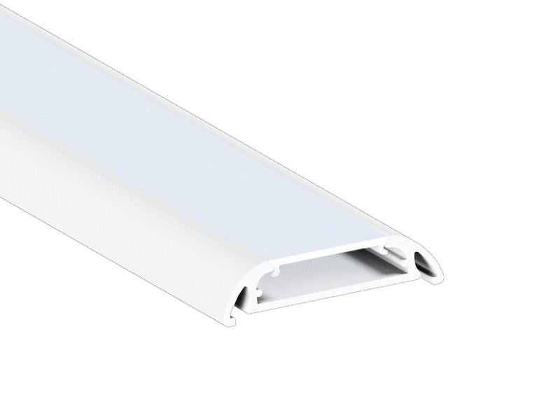 Профиль алюминиевый LEDUA АЛ-20 + рассеиватель для LED ленты накладной 2 м Белый (5148)