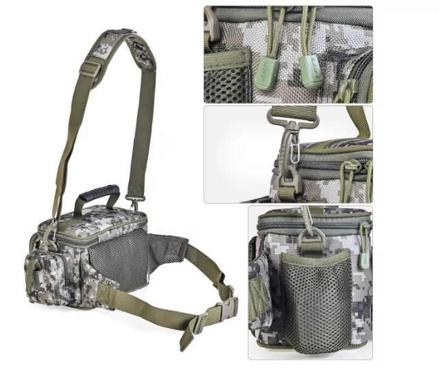 Сумка спиннингиста для рыбалки Leo на пояс и через плечо (1774529947) - фото 2