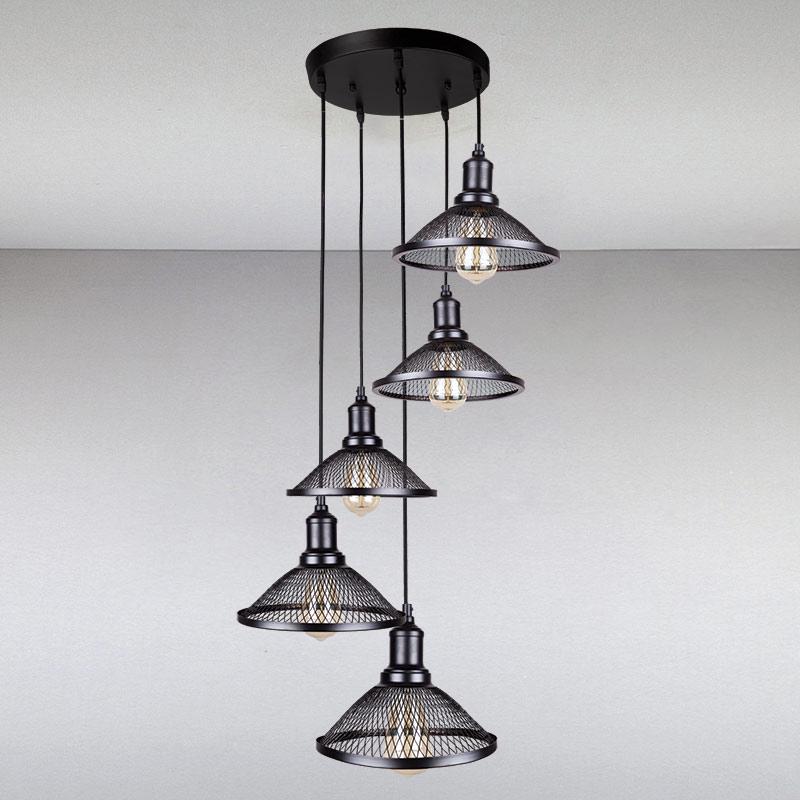 Люстра лофт Light House LS-13463-5 BK 300 Черный