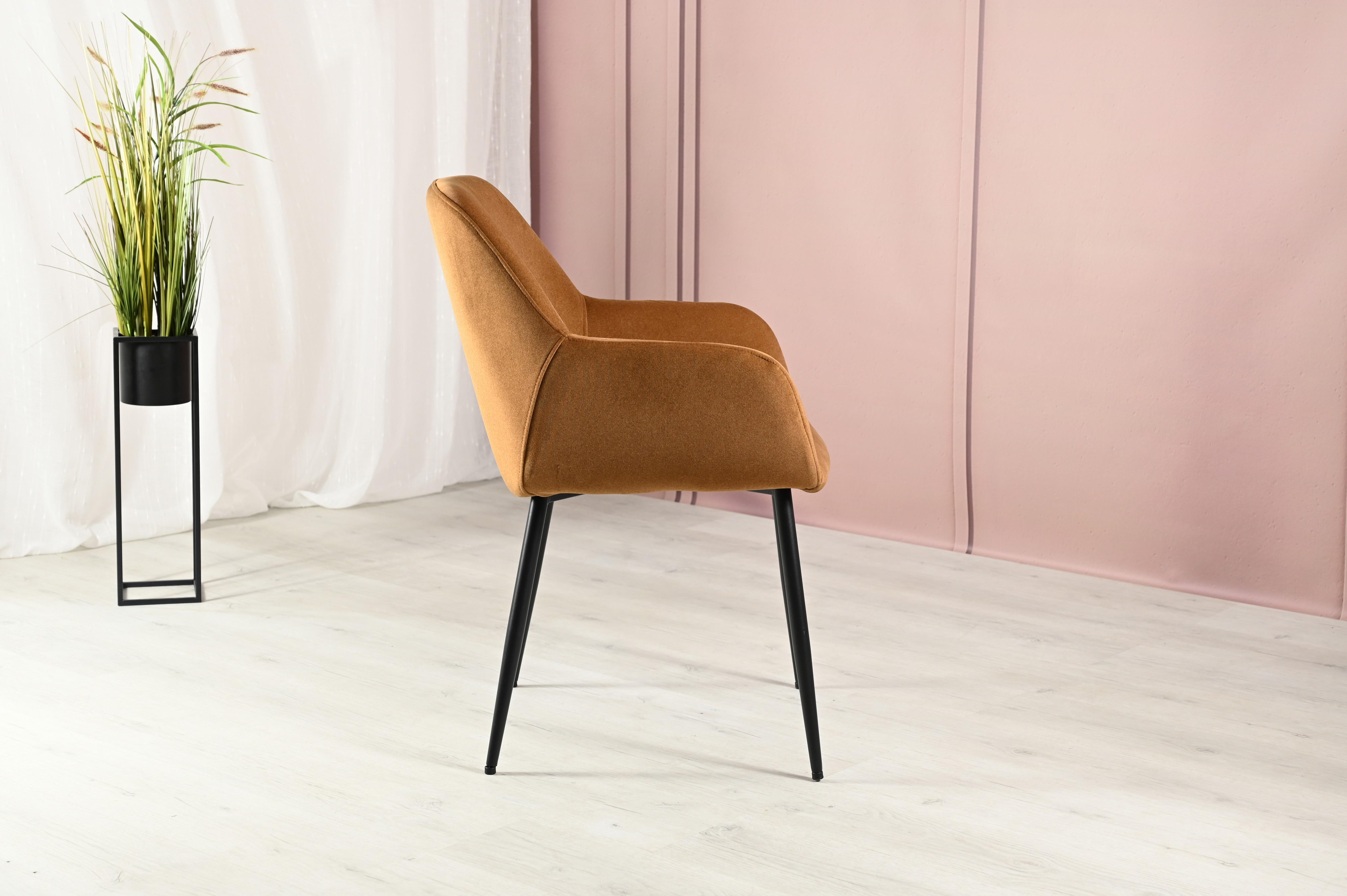 Стілець обідній Vetro M-220 Карамель/Чорний - фото 2 Стілець обідній Vetro M-220 Карамель/Чорний - фото 2