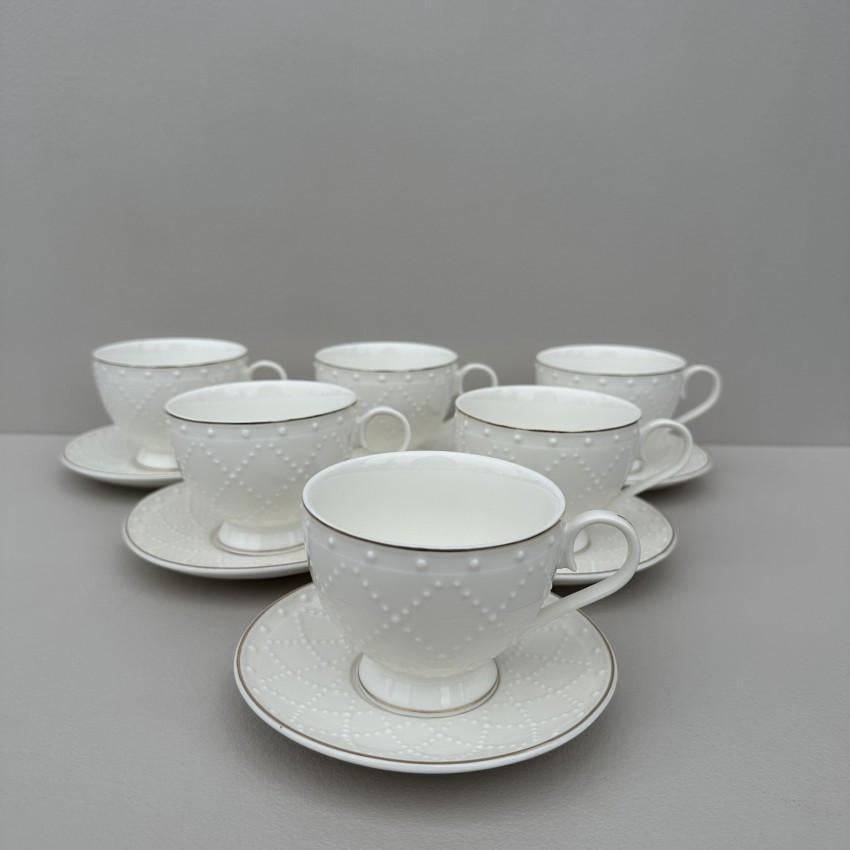 Сервіз чайний порцеляновий S&T 17162-00 Аделіна 250 мл 12 пр. (2656884591)