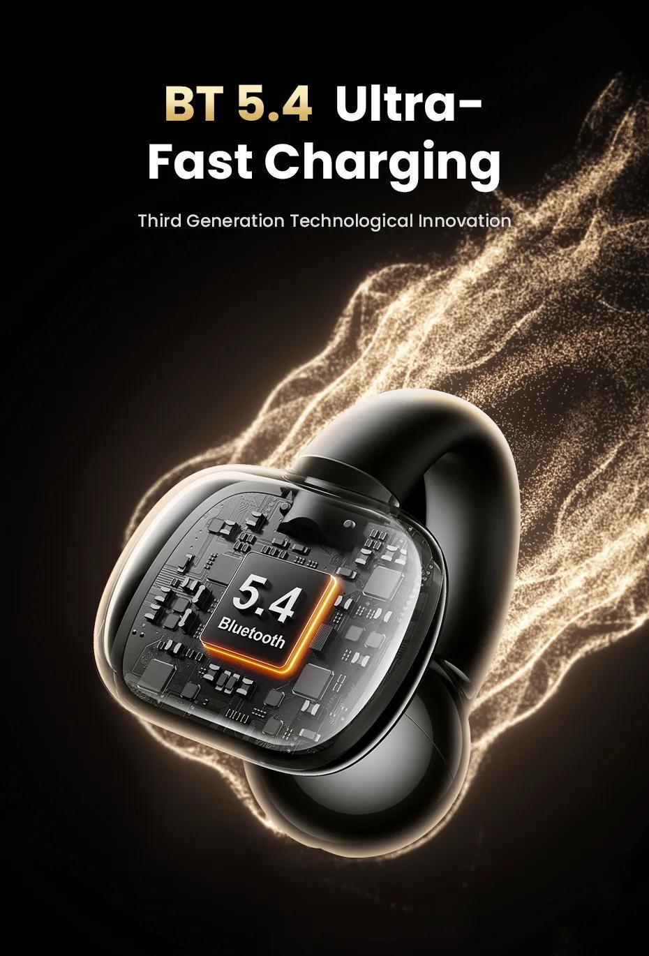 Навушники бездротові UGREEN HiTune S3 Bluetooth 5.4 IPX5 відкритого типу до 30 годин и Чорний (45785) - фото 6 Навушники бездротові UGREEN HiTune S3 Bluetooth 5.4 IPX5 відкритого типу до 30 годин и Чорний (45785) - фото 6