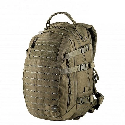 Штурмовой рюкзак M-Tac Mission Pack Laser Cut с местом для гидратора и кольцами на плечах 25 л Olive (RO02261)