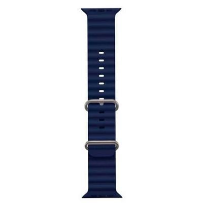 Ремешок силиконовый Ocean Band 42/44/45/49 мм Dark Blue (srOBL04 db)