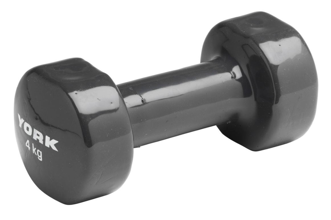 Гантели для фитнеса виниловые круглые York Fitness 2 шт. 4 кг Серый (5049) - фото 2 Гантели для фитнеса виниловые круглые York Fitness 2 шт. 4 кг Серый (5049) - фото 2