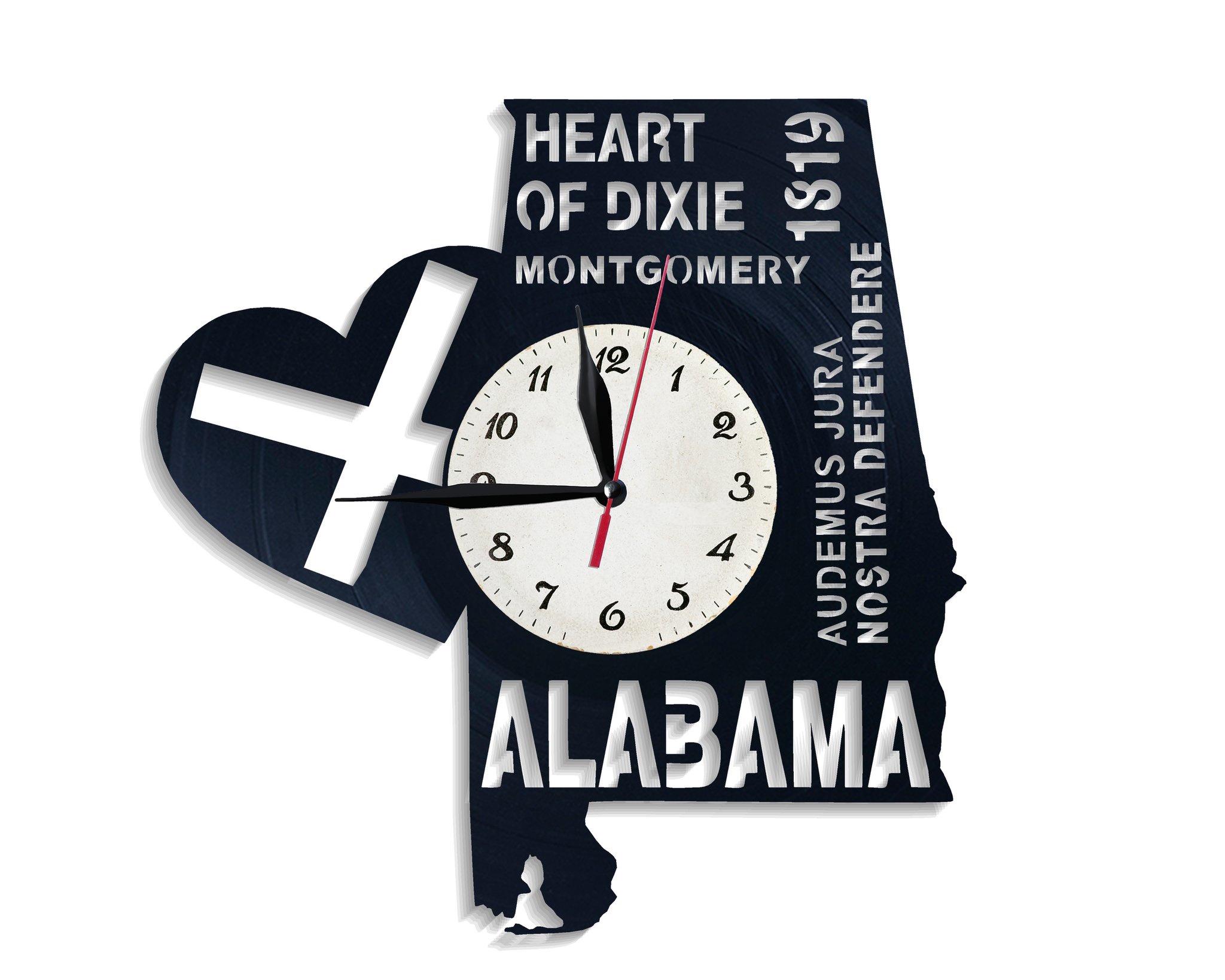 Часы настенные Алабама 2506 из виниловой пластинки