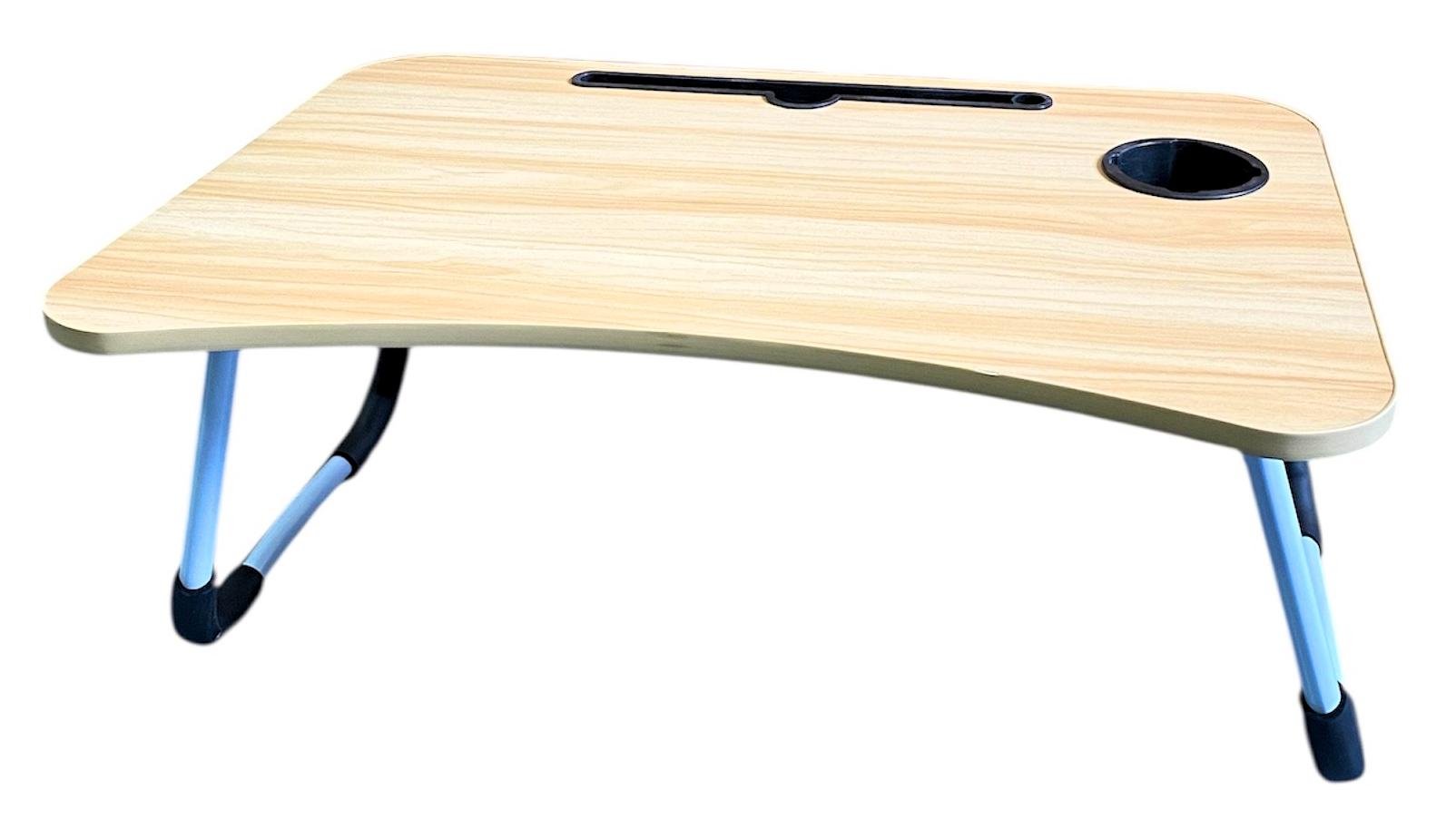 Столик для ноутбука/планшета/сніданків складний переносний стіл в ліжко з підставкою під стакан Бежевий - фото 2 Столик для ноутбука/планшета/сніданків складний переносний стіл в ліжко з підставкою під стакан Бежевий - фото 2