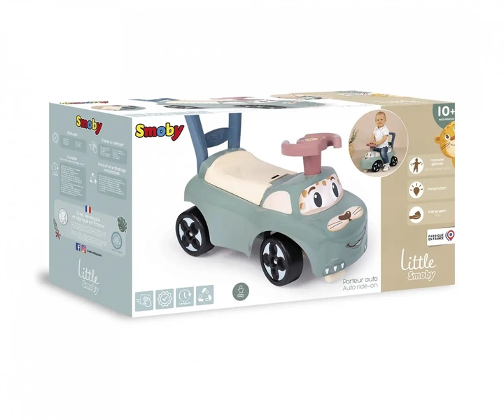 Машина каталка дитяча Smoby Little 140501 Котик з 10-ти місяців Блакитний - фото 6