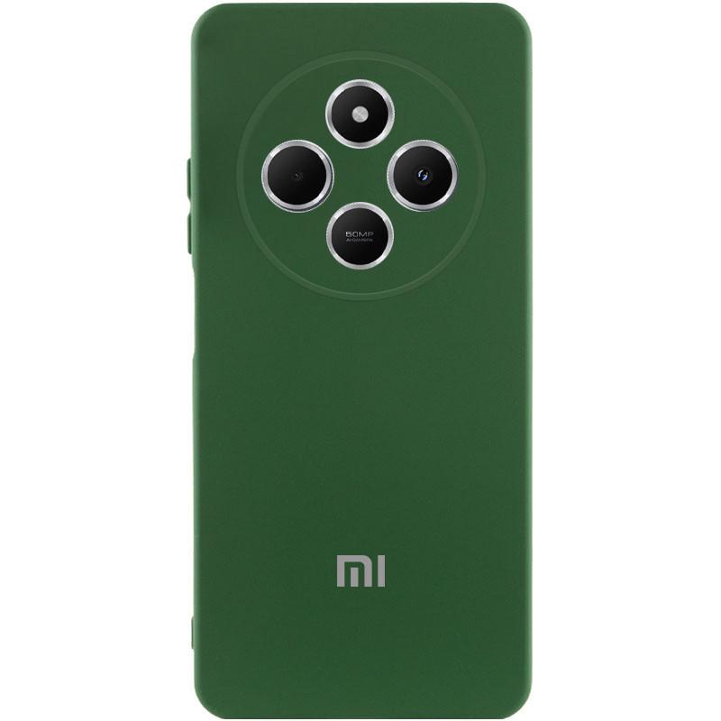 Противоударный Чехол Silicone Cover Lakshmi Full Camera (AAA) with Logo для Xiaomi Redmi 14C / Poco C75 Зеленый/Cyprus Green