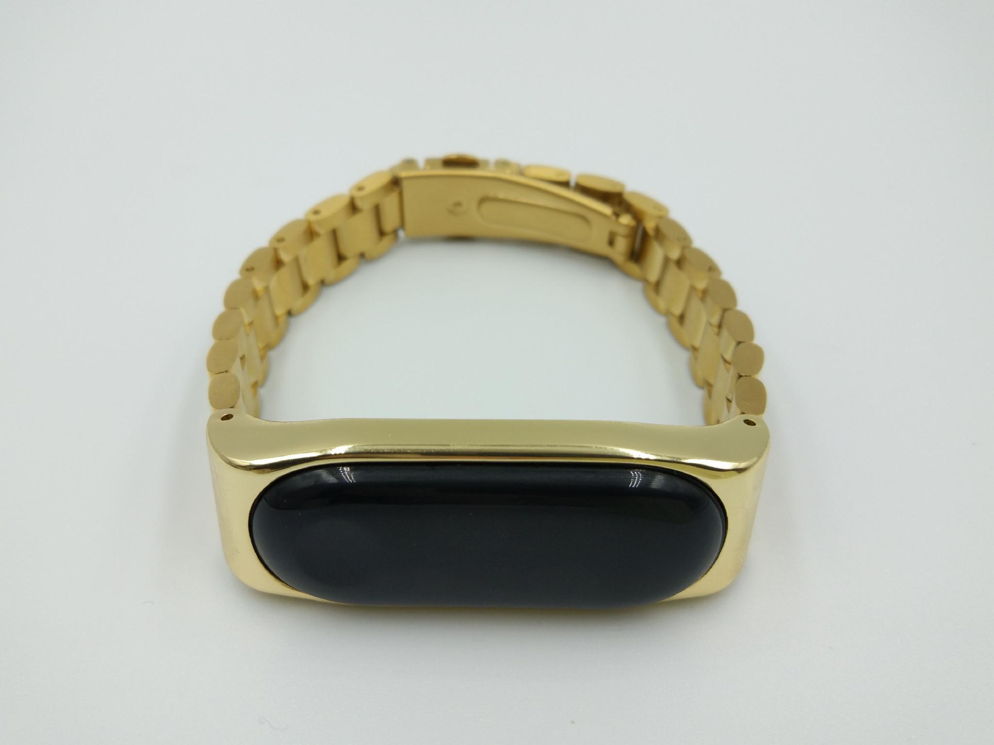 Ремінець MiJobs металевий для Xiaomi Mi Band 5/4/3 Золотий (1789P) - фото 6 Ремінець MiJobs металевий для Xiaomi Mi Band 5/4/3 Золотий (1789P) - фото 6