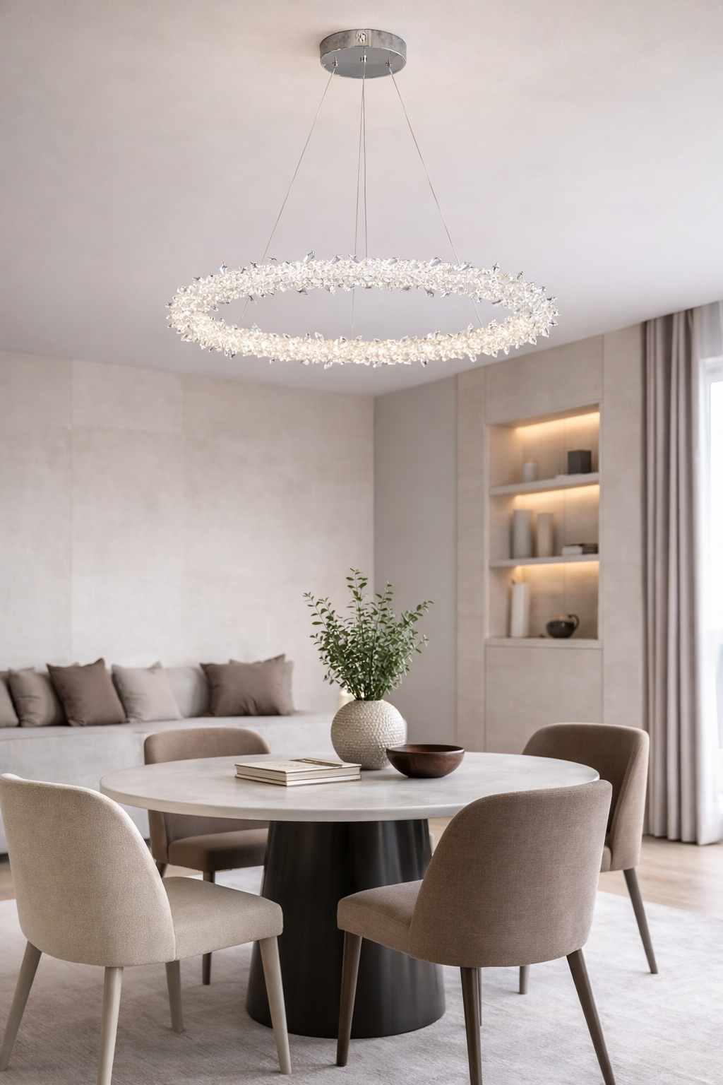 Люстра Orion Crystal LED один режим нейтральный свет 55W (2041/1CCH)