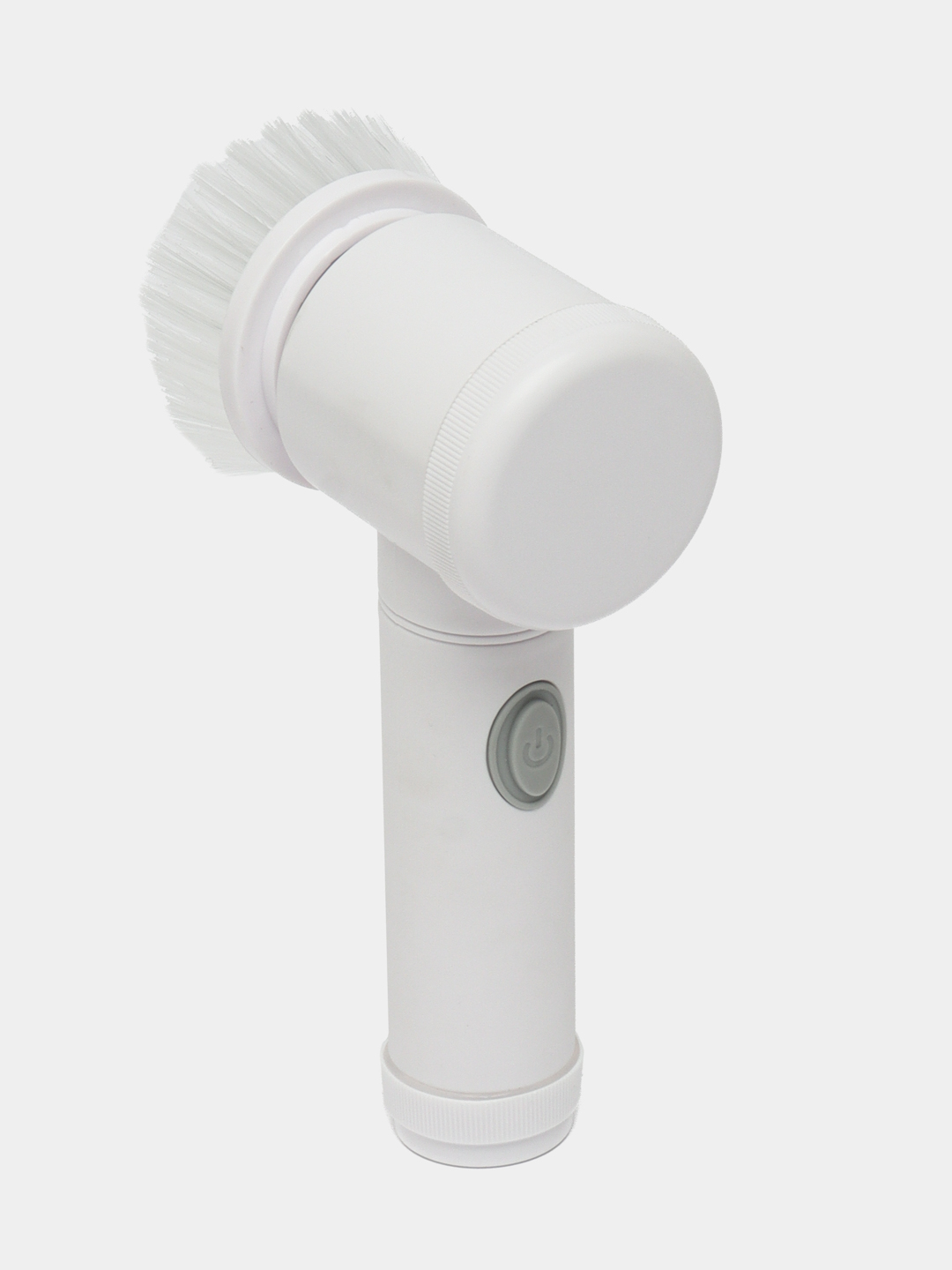 Щетка с аккумуляторной ручкой для мытья кухонной посуды W-50 с губками насадками Белый