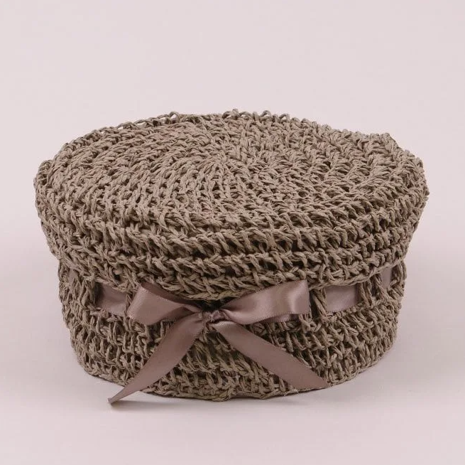 Шкатулка вязаная Flora Капучино (38176)