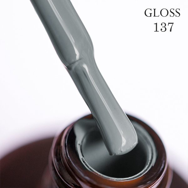 Гель-лак GLOSS 137 11 мл Каменно-серый (3212141) Гель-лак GLOSS 137 11 мл Каменно-серый (3212141)