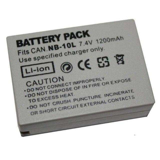 Аккумулятор для фотоаппаратов Canon NB-10L аналог 1200 ma