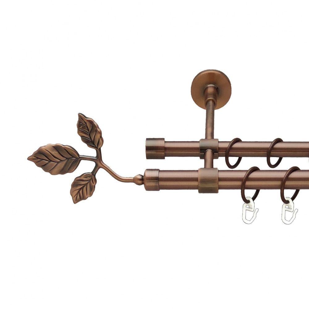 Карниз Orvit Тоскана двухрядный гладкий 19/16 мм 300 см Античная медь (00-00012031) Карниз Orvit Тоскана двухрядный гладкий 19/16 мм 300 см Античная медь (00-00012031)