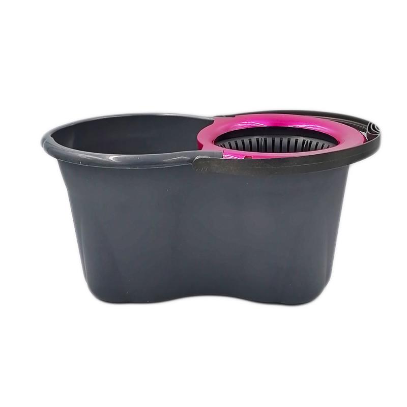 Набор для уборки Planet Spin Mop Mini Eco 14 л и дополнительная насадка из микрофибры Антрацитовый/Фиолетовый (132051) - фото 4 Набор для уборки Planet Spin Mop Mini Eco 14 л и дополнительная насадка из микрофибры Антрацитовый/Фиолетовый (132051) - фото 4