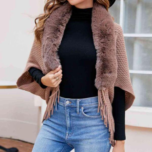 Накидная женская Кофейный (D00060-1)