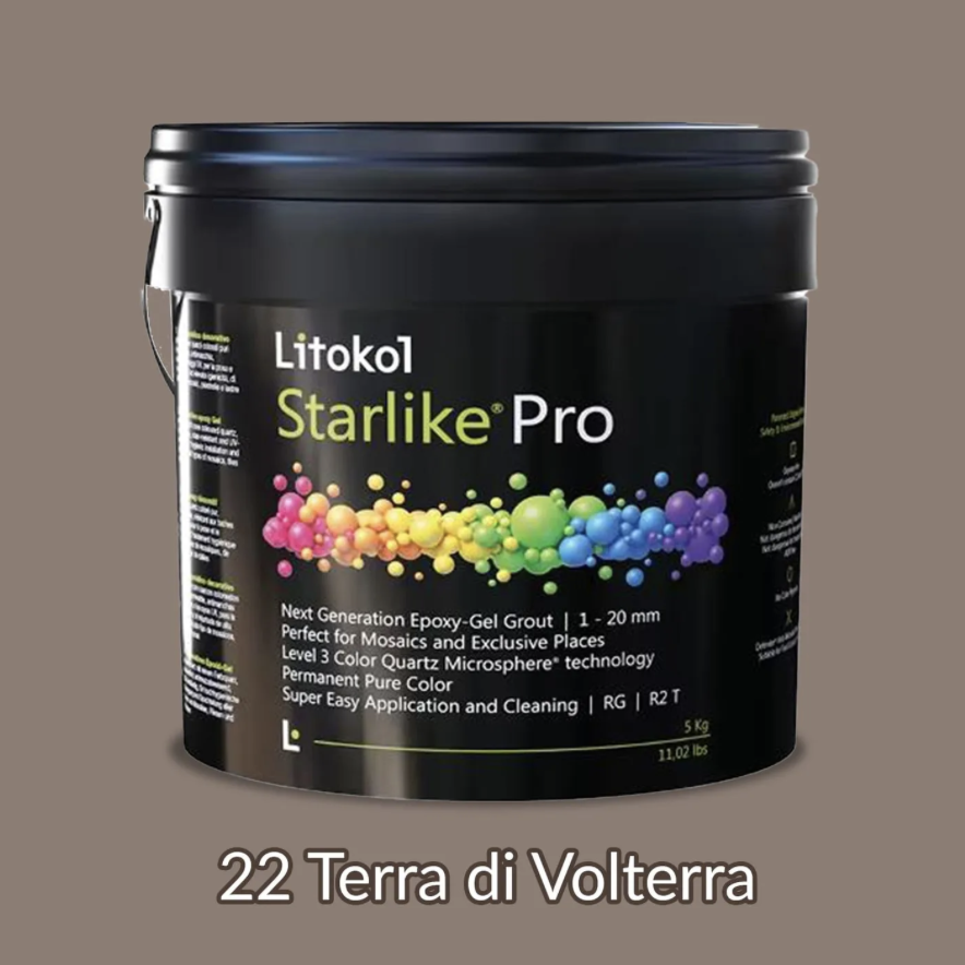 Фуга эпоксидная гелевая затирочная Litokol Starlike Pro 2,5 кг 22 Terra di Volterra (STPROTVL02.5)